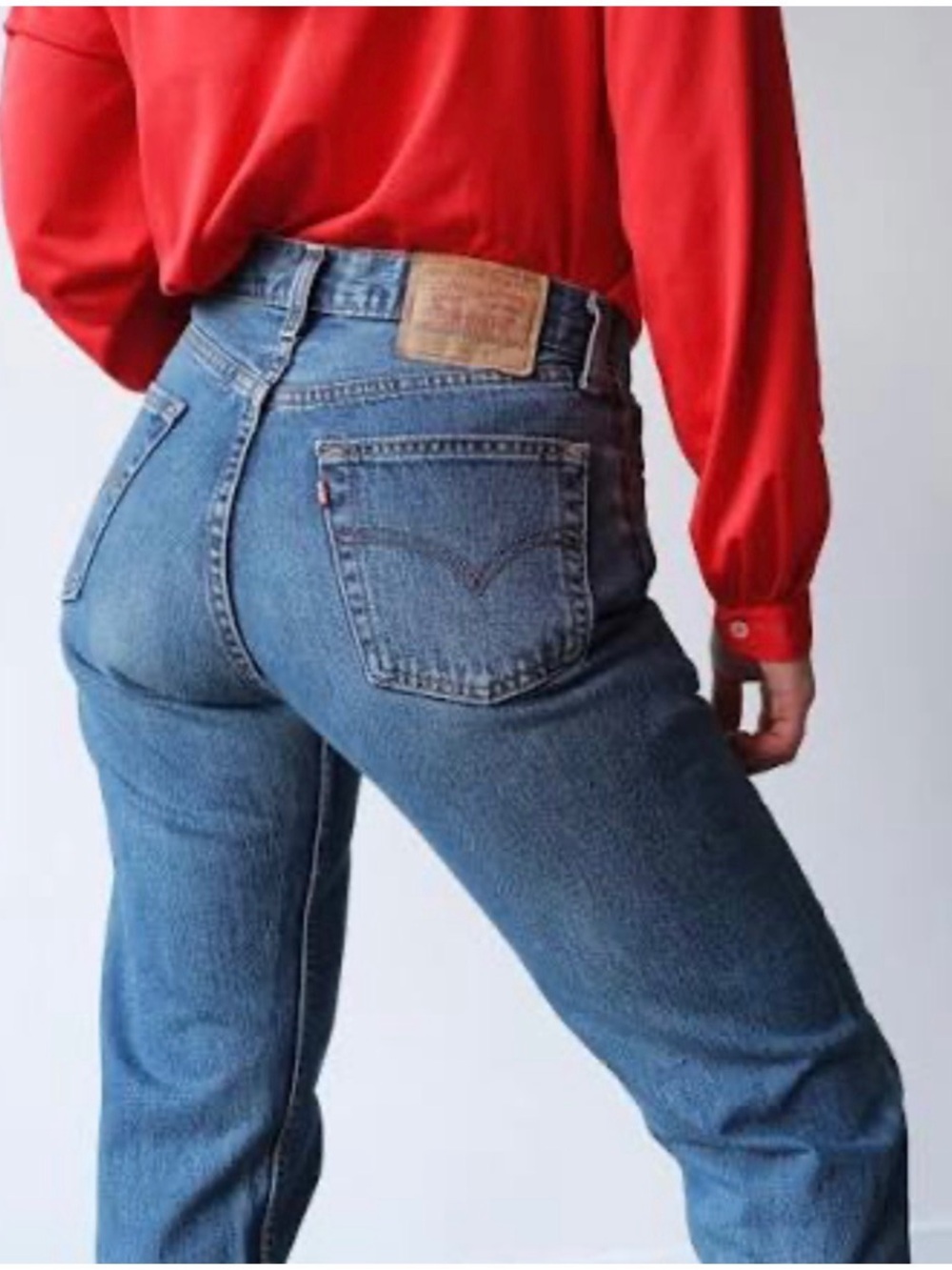 Levi’s 517 Vintage Women’s Sz 30 High Rise Bootcut Jeans Thrashed Distressed